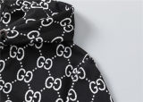 5A Men Breathable Cotton Sports Set Hooded Jacket Pant Suit