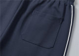 5A Men Breathable Cotton Sports Set Stand Collar Jacket Pant Suit