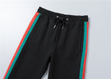 5A Men Breathable Cotton Sports Set Stand Collar Jacket Pant Suit