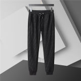 5A Men Breathable Cotton Sports Set Hooded Jacket Pant Suit