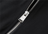 5A Men Breathable Cotton Sports Set Stand Collar Jacket Pant Suit