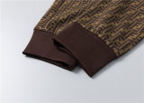 5A Men Breathable Cotton Sports Set Hooded Jacket Pant Suit