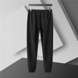 5A Men Breathable Cotton Sports Set Hooded Jacket Pant Suit