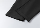 5A Men Breathable Cotton Sports Set Stand Collar Jacket Pant Suit