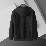 5A Men Breathable Cotton Sports Set Hooded Jacket Pant Suit