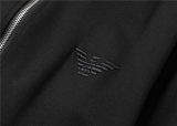 5A Men Breathable Cotton Sports Set Stand Collar Jacket Pant Suit