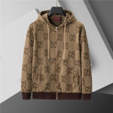 5A Men Breathable Cotton Sports Set Hooded Jacket Pant Suit