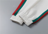 5A Men Breathable Cotton Sports Set Stand Collar Jacket Pant Suit