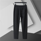 5A Men Breathable Cotton Sports Set Stand Collar Jacket Pant Suit