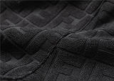 5A Men Breathable Cotton Sports Set Hooded Jacket Pant Suit