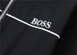 5A Men Breathable Cotton Sports Set Stand Collar Jacket Pant Suit