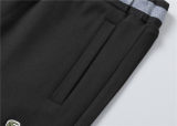 5A Men Breathable Cotton Sports Set Stand Collar Jacket Pant Suit