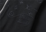 5A Men Breathable Cotton Sports Set Stand Collar Jacket Pant Suit