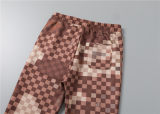 5A Men Breathable Cotton Sports Set Stand Collar Jacket Pant Suit