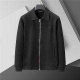 5A Men Breathable Cotton Sports Set Lapel Jacket Pant Suit
