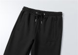 5A Men Breathable Cotton Sports Set Lapel Jacket Pant Suit