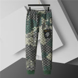 5A Men Breathable Cotton Sports Set Stand Collar Jacket Pant Suit