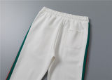 5A Men Breathable Cotton Sports Set Stand Collar Jacket Pant Suit