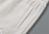 5A Men Breathable Cotton Sports Set Stand Collar Jacket Pant Suit