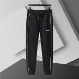 5A Men Breathable Cotton Sports Set Stand Collar Jacket Pant Suit