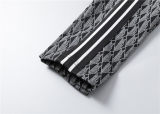 5A Men Breathable Cotton Sports Set Stand Collar Jacket Pant Suit
