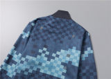 5A Men Breathable Cotton Sports Set Stand Collar Jacket Pant Suit