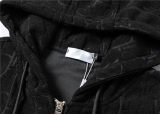 5A Men Breathable Cotton Sports Set Hooded Jacket Pant Suit