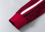 5A Men Breathable Cotton Sports Set Stand Collar Jacket Pant Suit