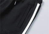 5A Men Breathable Cotton Sports Set Stand Collar Jacket Pant Suit