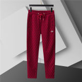 5A Men Breathable Cotton Sports Set Stand Collar Jacket Pant Suit