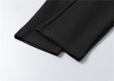 5A Men Breathable Cotton Sports Set Lapel Jacket Pant Suit