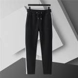 5A Men Breathable Cotton Sports Set Stand Collar Jacket Pant Suit