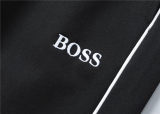 5A Men Breathable Cotton Sports Set Stand Collar Jacket Pant Suit