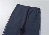 5A Men Breathable Cotton Sports Set Stand Collar Jacket Pant Suit