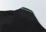 5A Men Breathable Cotton Sports Set Stand Collar Jacket Pant Suit