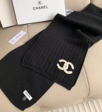 5A Women's Winter Knitted Scarf Black