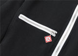 5A Men Breathable Cotton Sports Set Lapel Jacket Pant Suit