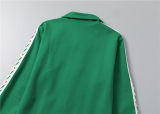 5A Men Breathable Cotton Sports Set Lapel Jacket Pant Suit