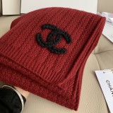 5A Women's Winter Knitted Scarf Red