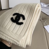 5A Women's Winter Knitted Scarf White