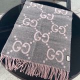 5A Women's GG Winter Warm Tassel Scarf Grey