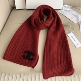 5A Women's Winter Knitted Scarf Red