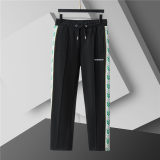 5A Men Breathable Cotton Sports Set Stand Collar Jacket Pant Suit