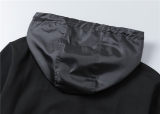 5A Men Breathable Cotton Sports Set Hooded Jacket Pant Suit