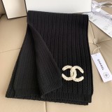 5A Women's Winter Knitted Scarf Black