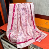 5A Women's Sunflower Silk Scarves Pink