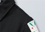 5A Men Breathable Cotton Sports Set Lapel Jacket Pant Suit