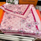 5A Women's Sunflower Silk Scarves Pink