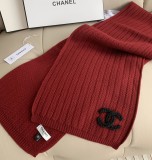 5A Women's Winter Knitted Scarf Red