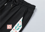 5A Men Breathable Cotton Sports Set Lapel Jacket Pant Suit